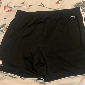 Adidas soccer shorts / black and white